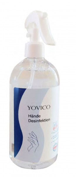 YOVICO® Hände-Desinfektion – Ohne Alkohol 500ml