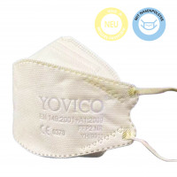 YOVICO® FFP2 Maske Fischform gelb