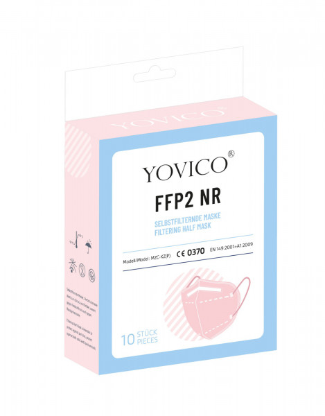 YOVICO Filtering Half Mask FFP2 NR *ROSA